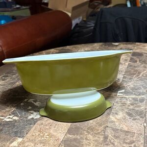 Vintage Pyrex “Verde” (Green & White) Mixing Bowl/Bakeware set